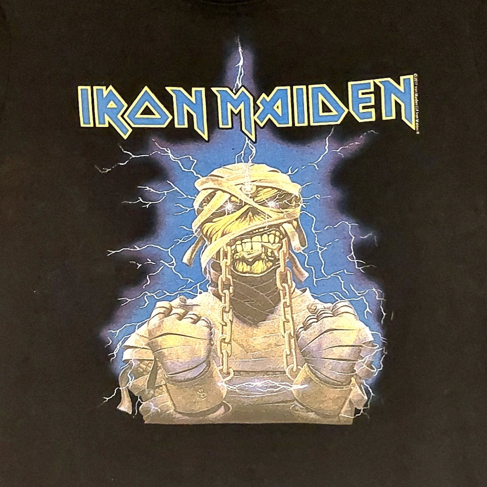 Iron Maiden H&M Women's Black Short Sleeved Graphic T-shirt Mini Dress E… - Picture 4 of 7
